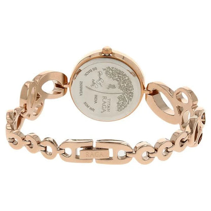 Raga Garden of Eden Mother of Pearl Dial Analog Metal Strap watch for Women