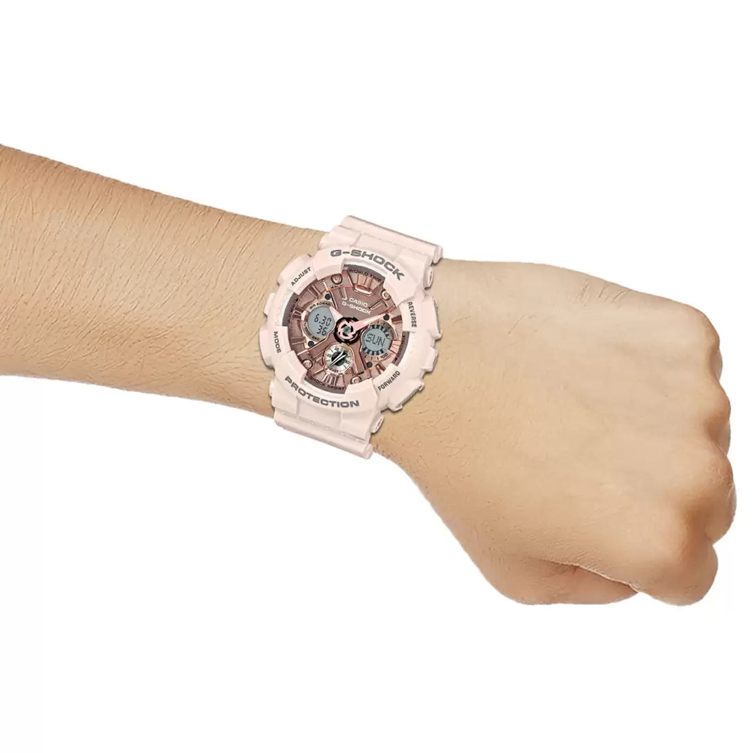 CASIO Analog-Digital Silver & Resin Women's Watch G732