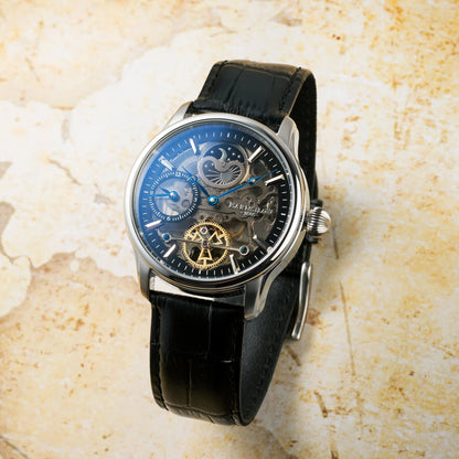 Earnshaw  Black & Leather Men's Watch ES 8063 04