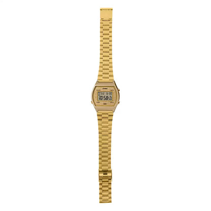 Casio Digital Gold & Stainless Steel Unisex Watch D188