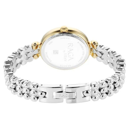 Raga Showstopper Quartz Analog Silver Dial Metal Strap Watch for Women