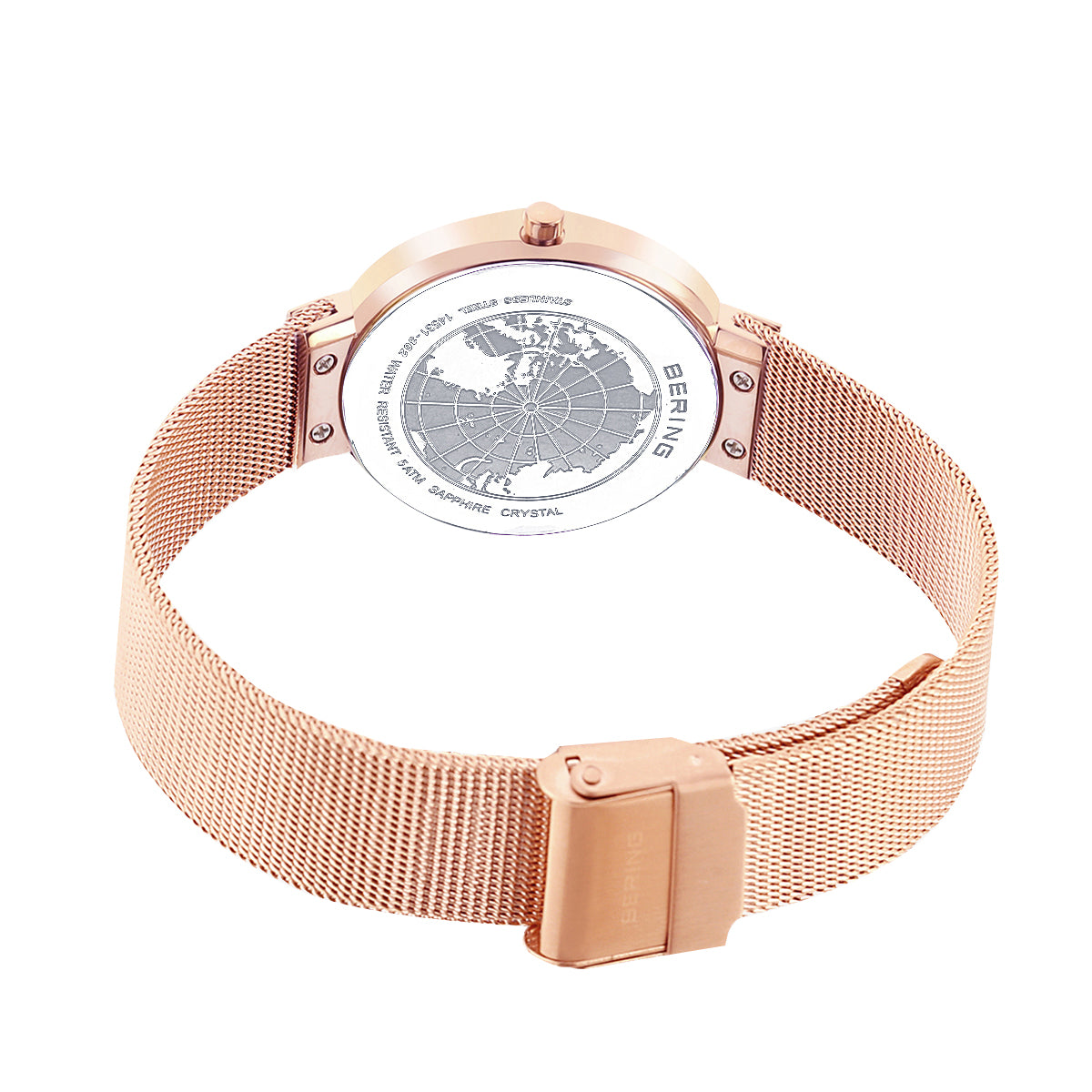 Bering Analog Black & Milanese Women's Watch 14531 362