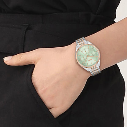 Hugo Boss Analog Green & Stainless Steel Women's Watch 1502641