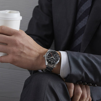 Seiko Analog Black & Stainless Steel Men's Watch SPB221J1