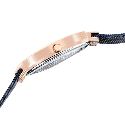 Bering Analog Blue & Milanese Women's Watch 14531 367