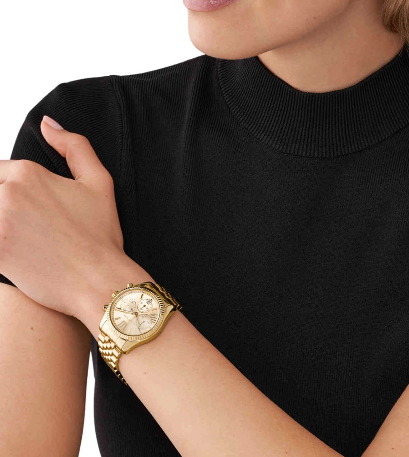 MICHAEL KORS Chronograph Gold & Stainless Steel Women's Watch MK7378