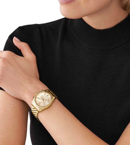 MICHAEL KORS Chronograph Gold & Stainless Steel Women's Watch MK7378