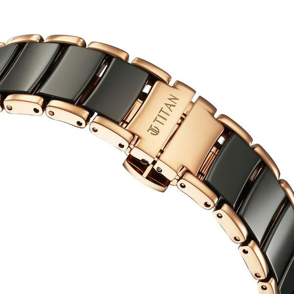 Analog Black & Steel & Ceramic Men' NS1878KD03