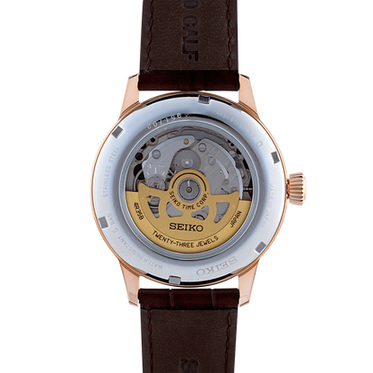 Seiko Analog Brown & Leather Men's Watch SRPB46J1