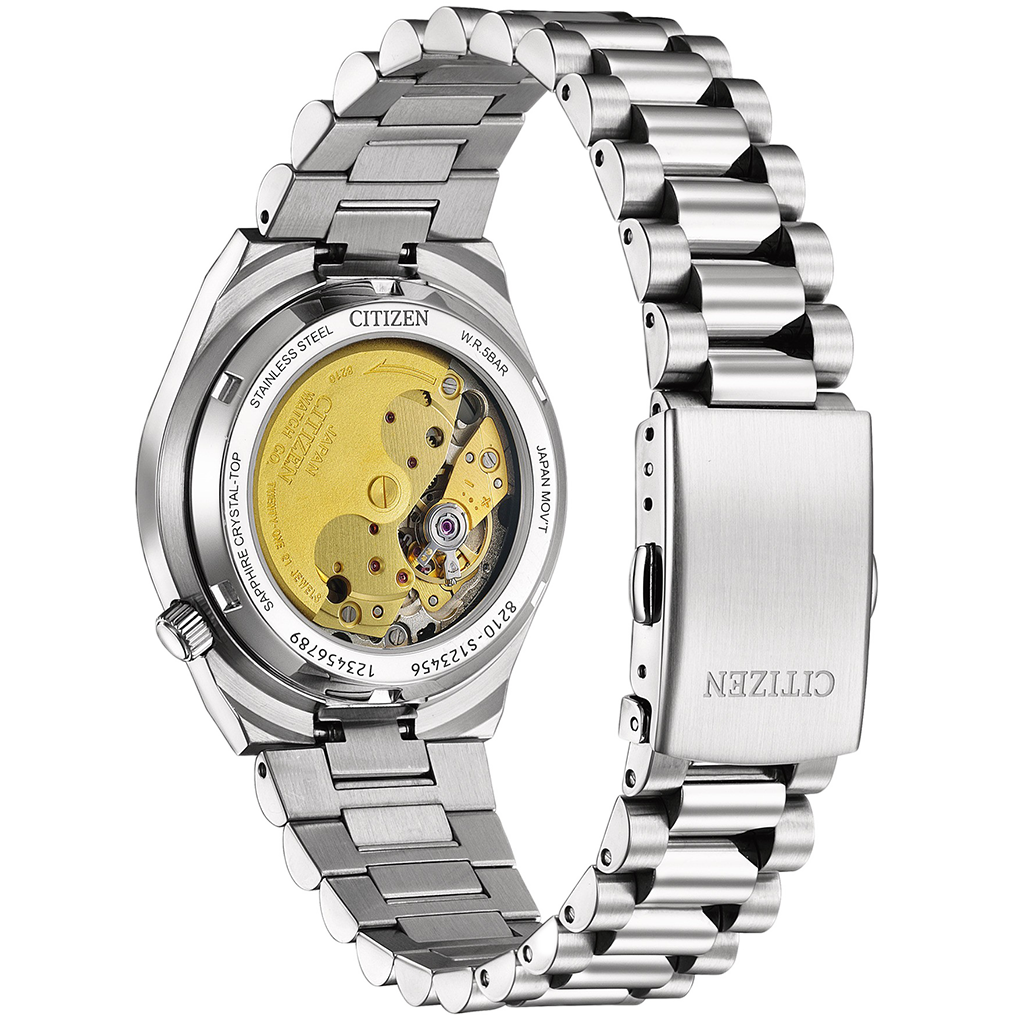 CITIZEN Analog Blue & Stainless Steel Men's Watch NJ0200 50L