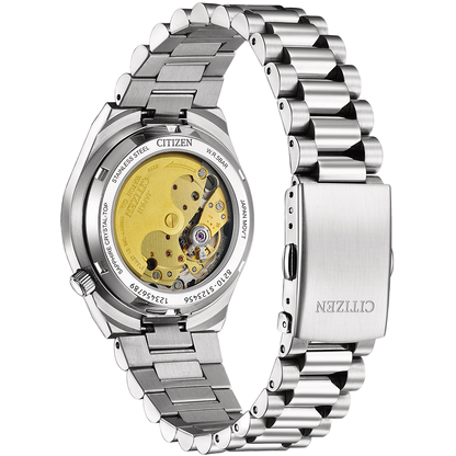 CITIZEN Analog Blue & Stainless Steel Men's Watch NJ0200 50L