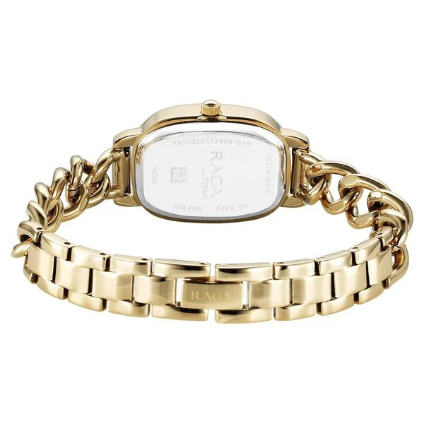 Raga Showstopper Quartz Analog Silver Dial Metal Strap Watch For Women