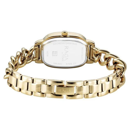 Raga Showstopper Quartz Analog Silver Dial Metal Strap Watch For Women