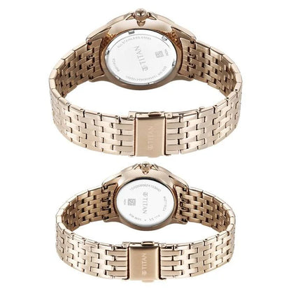 Analog Silver & Stainless Steel Couple' 9401194211WM01