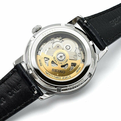 Seiko analog Blue & Leather Men's Watch SRPE43J1