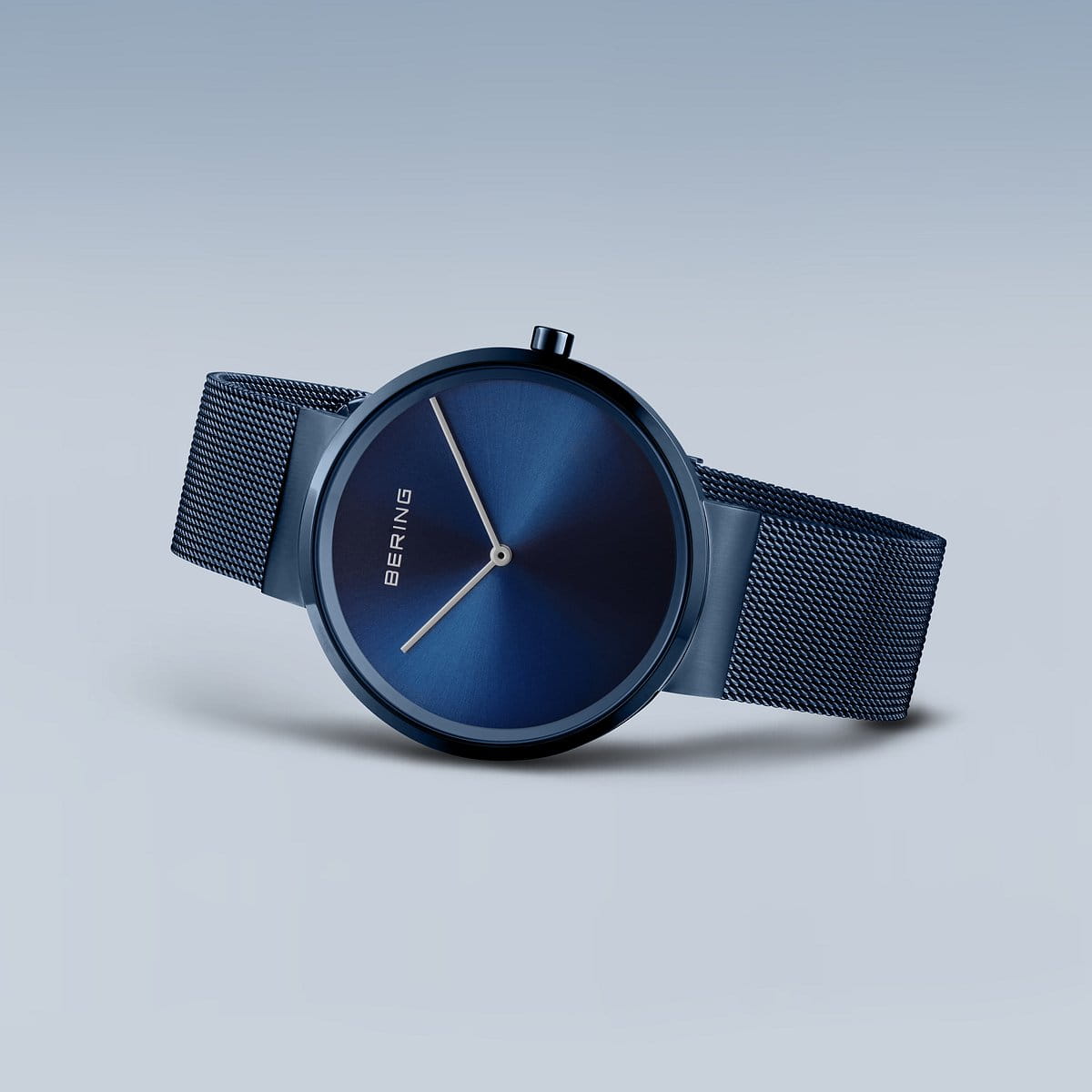 Bering Analog Blue & Milanese Men's Watch 14539 397