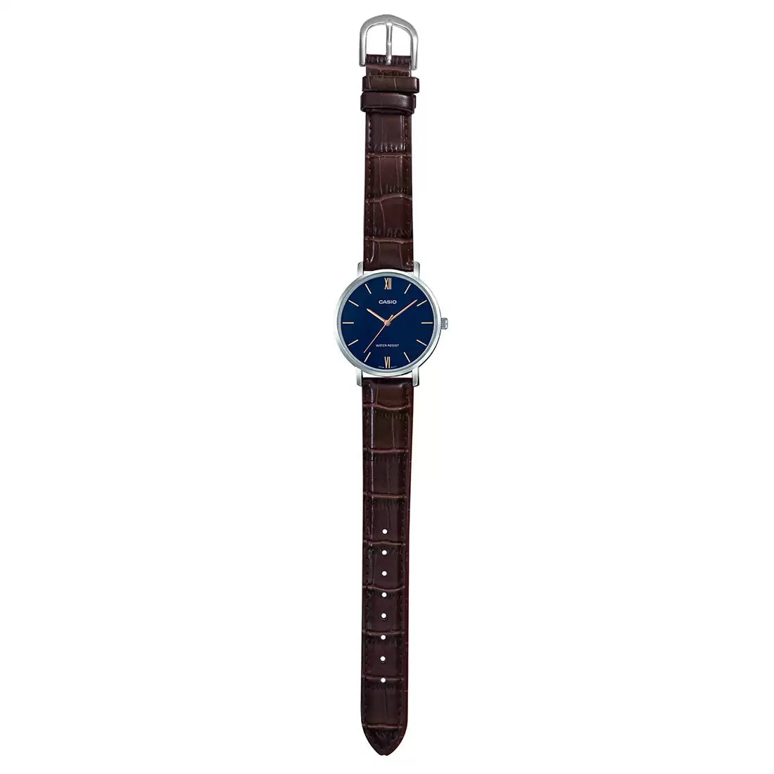 Casio Analog Blue & Leather Women's Watch A1629