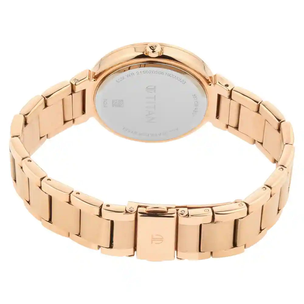 Analog Rose Gold & Stainless Steel Women's Watch 95110WM01