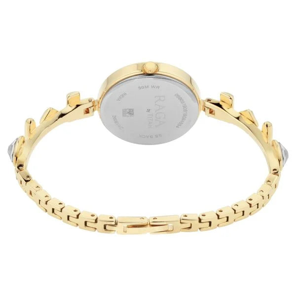 Analog Champagne & Stainless Steel Women' NS2606YM05
