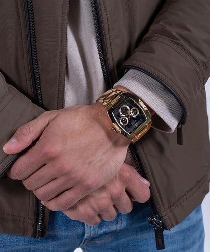 Guess  Black & Stainless Steel Men's Watch GW0456G1