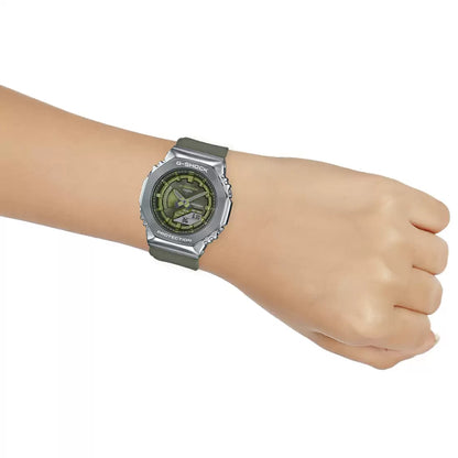 Casio Analog-Digital Green & Rubber Women's Watch G1163