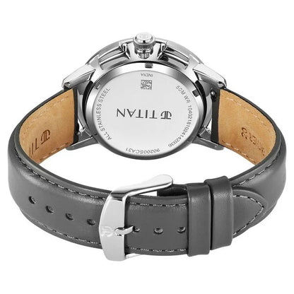 Multifunction Silver & Leather Men' 90200SL01
