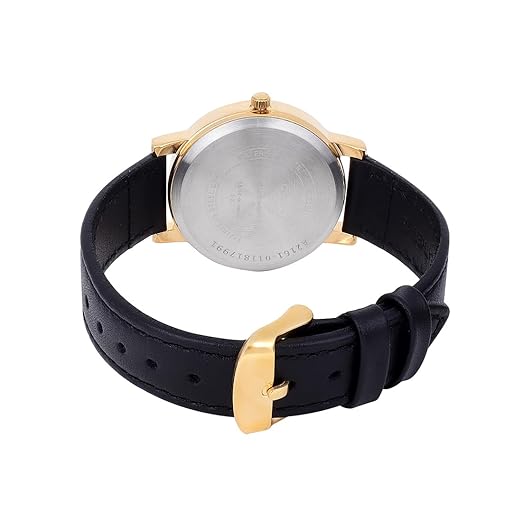 Casio Analog Silver & Leather Women's Watch A2161