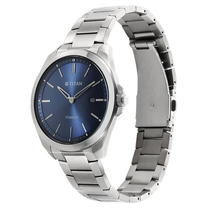 Analog Blue & Stainless Steel Men's Watch 90177TM01
