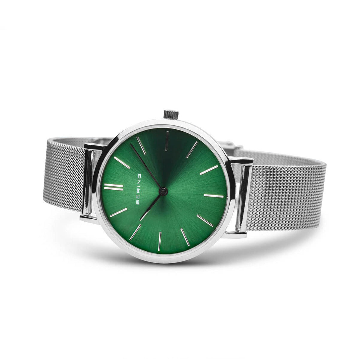Bering Analog Green & Milanese Women's Watch 14134 008