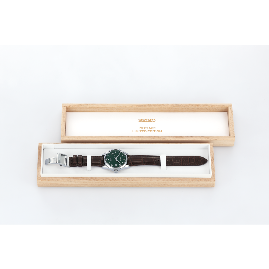 Seiko Analog Green & Leather Men's Watch SPB111J1