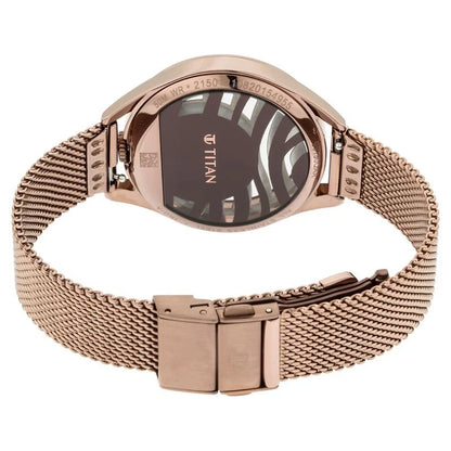 Analog Brown & Stainless Steel Women's Watch NR95130QM01
