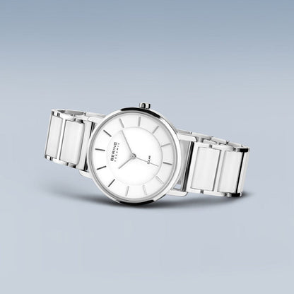 Bering White Analogue Women Watch