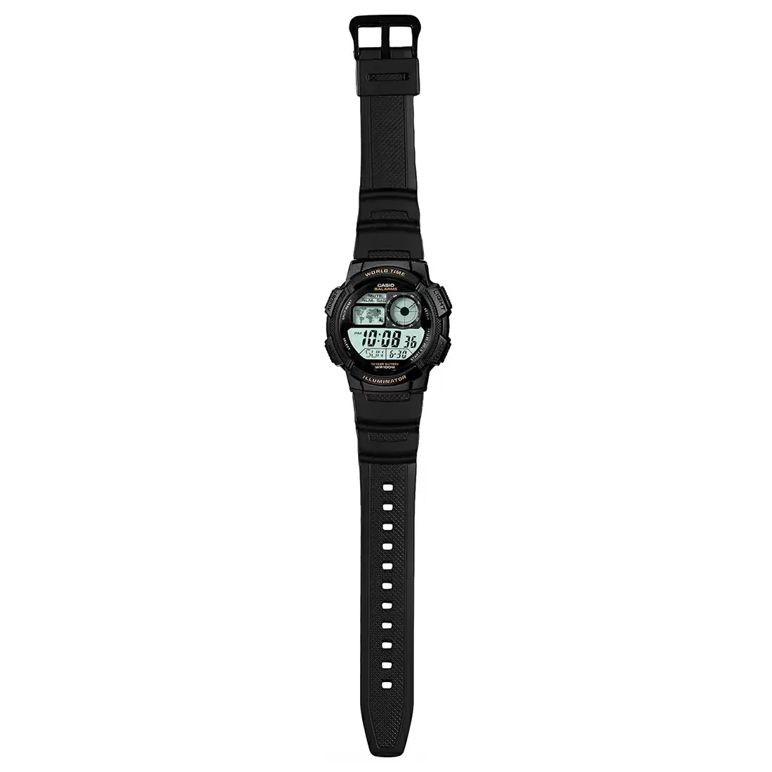 CASIO Digital Black & Resin    Unisex Watch D080