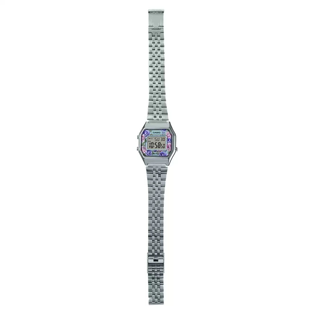 Casio Digital Silver & Stainless Steel Women's Watch D203