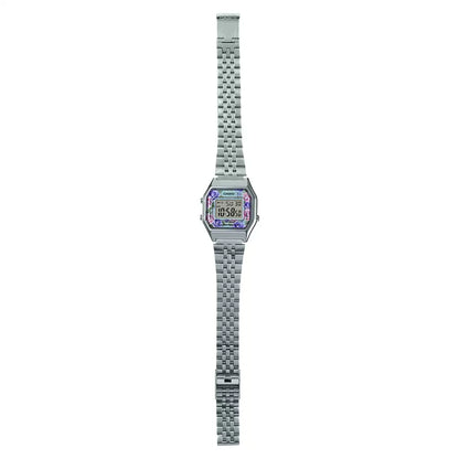 Casio Digital Silver & Stainless Steel Women's Watch D203