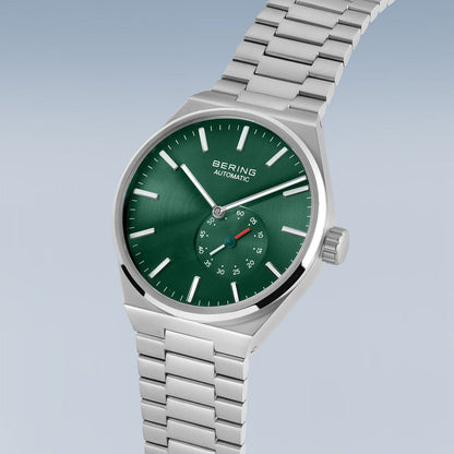 Bering Analog Green & Stainless Steel Men' 19441 708