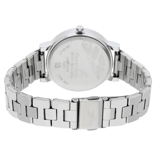 Fastrack 0 Grey & Stainless Steel Women' NS68010SM04