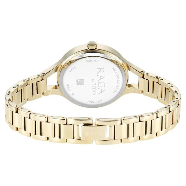 Raga Showstopper Quartz Analog Mother Of Pearl Dial Metal Strap Watch for Women 95275YM01