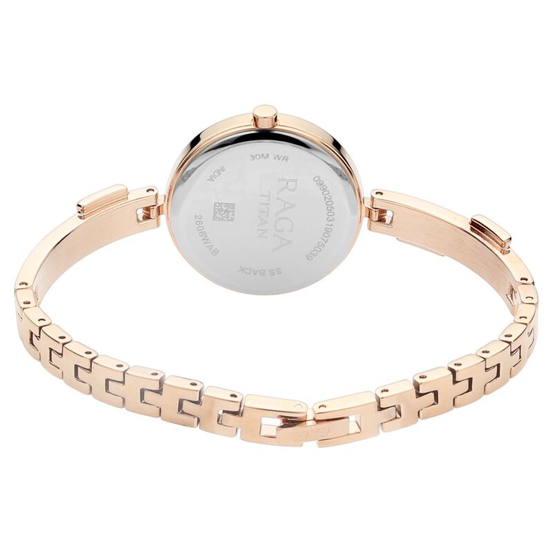 Analog Mother Of Pearl & Metal band Women's Watch NR2606WM04