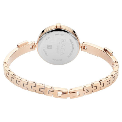 Analog Mother Of Pearl & Metal band Women's Watch NR2606WM04