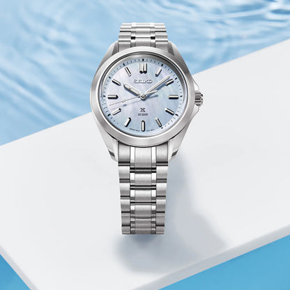 SEIKO Analog Blue & Stainless Steel Women's Watch SUR607J1