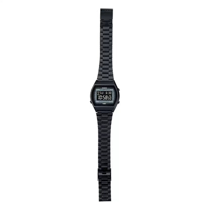 Casio Digital Black & Stainless Steel Unisex Watch D185