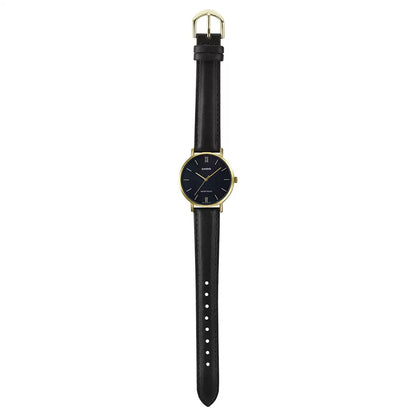 Casio Analog Black & Leather Women's Watch A1785