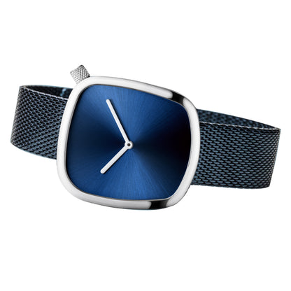 Bering Analog Blue & Milanese Women's Watch 18034 307