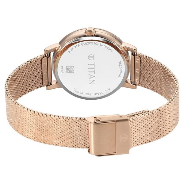 Analog Pink & Stainless Steel Women' NS95236WM02