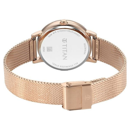 Analog Pink & Stainless Steel Women' NS95236WM02