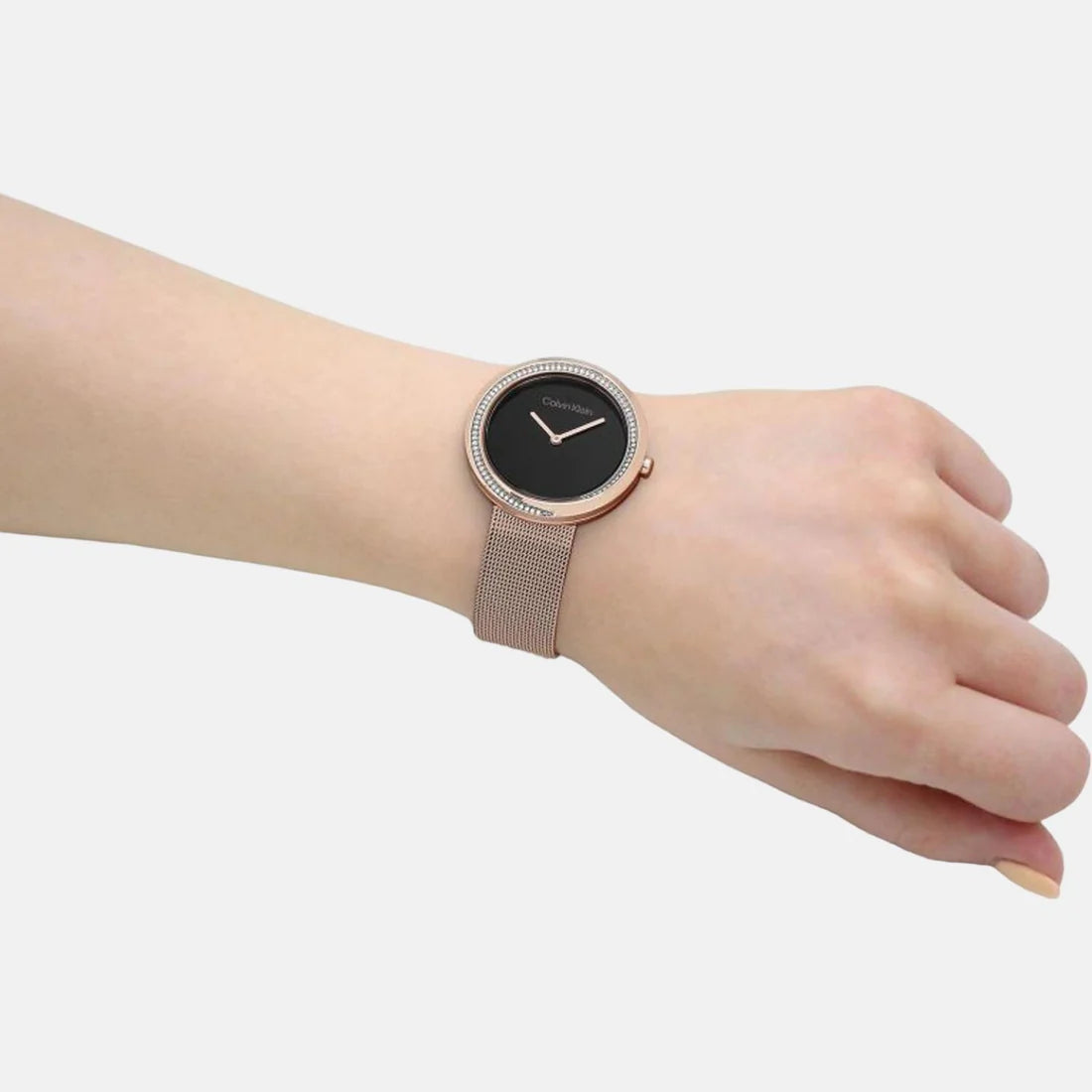 CALVIN KLEIN Analog Black & Stainless Steel Women's Watch 25200151