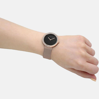 CALVIN KLEIN Analog Black & Stainless Steel Women's Watch 25200151