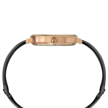 Analog Black & Stainless Steel Women's Watch TWEL12823