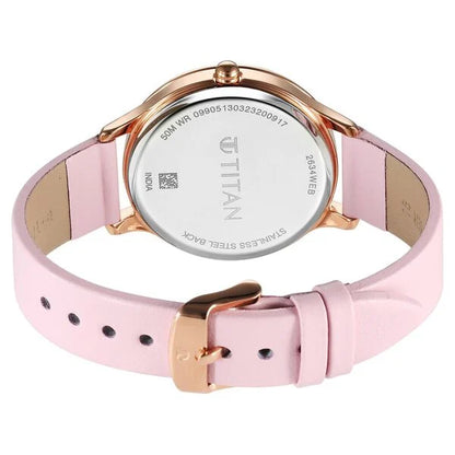 Purple Glam It Up Pink Dial Analog with Date Strap Watch for Women